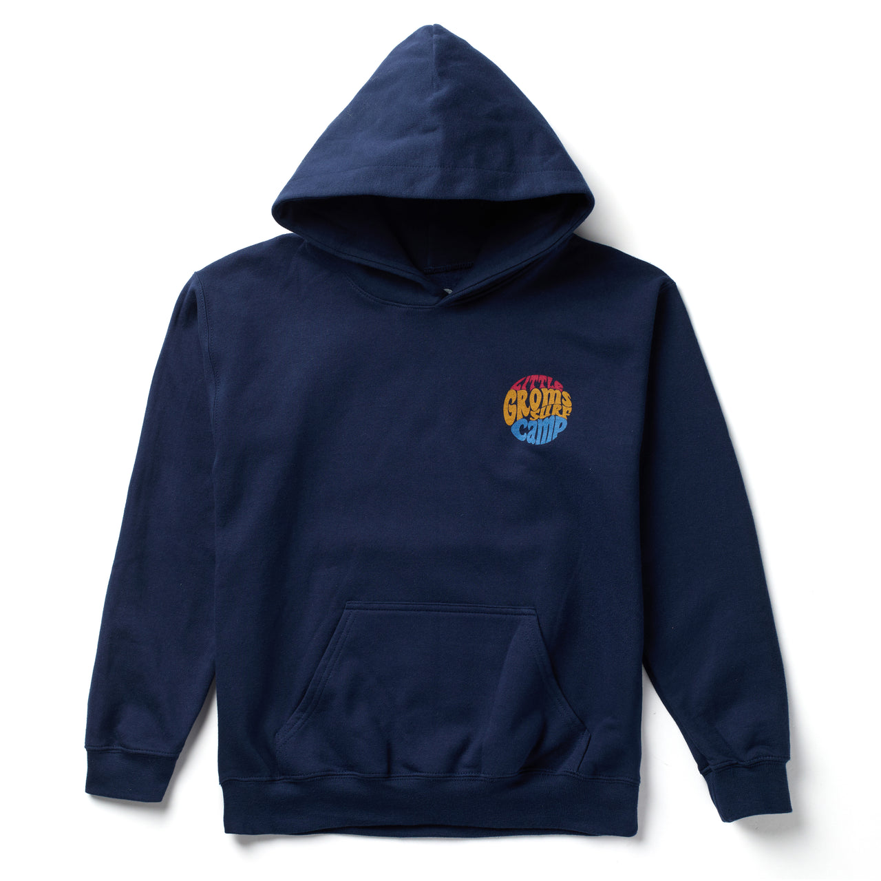 Little Groms Surf Camp Hoodie Sweatshirt Navy Blue